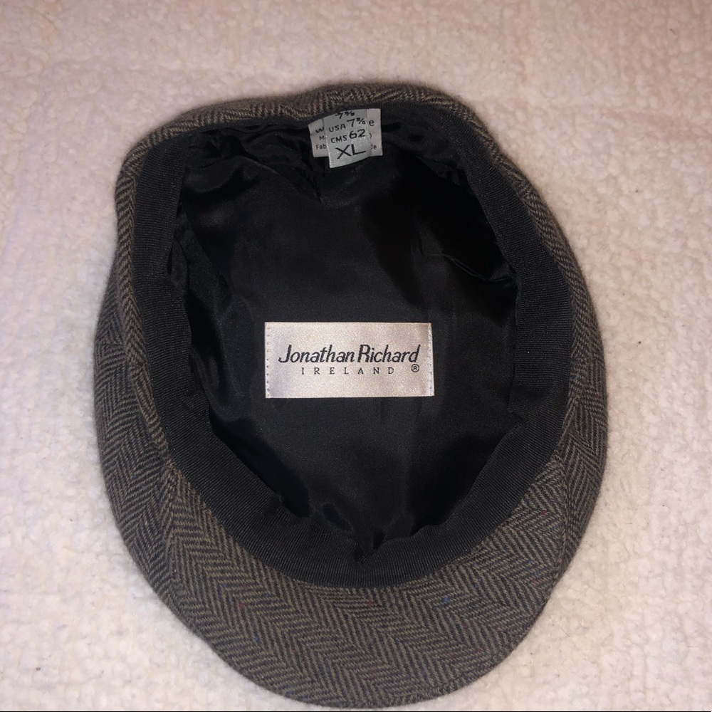 Mens grey flat cap size XL